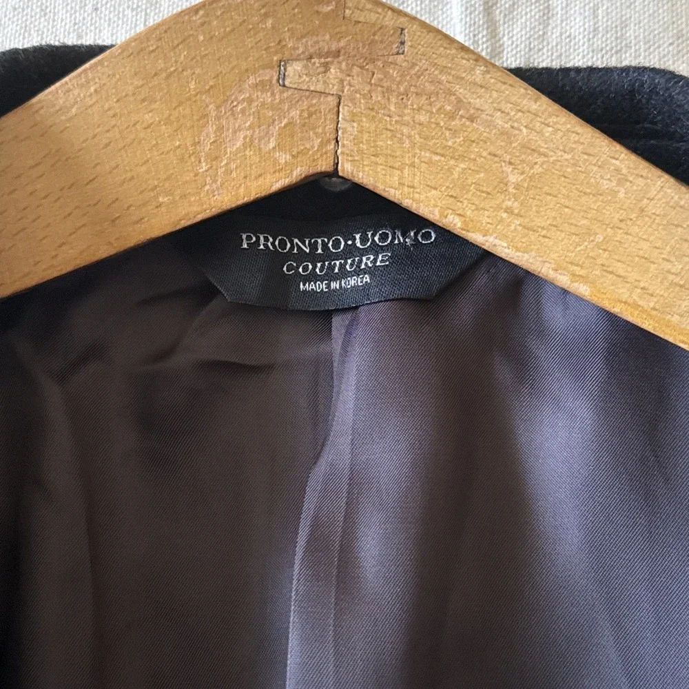 Pronto Uomo Couture 100% Cashmere Blazer Black 44 Short Luxury Coat